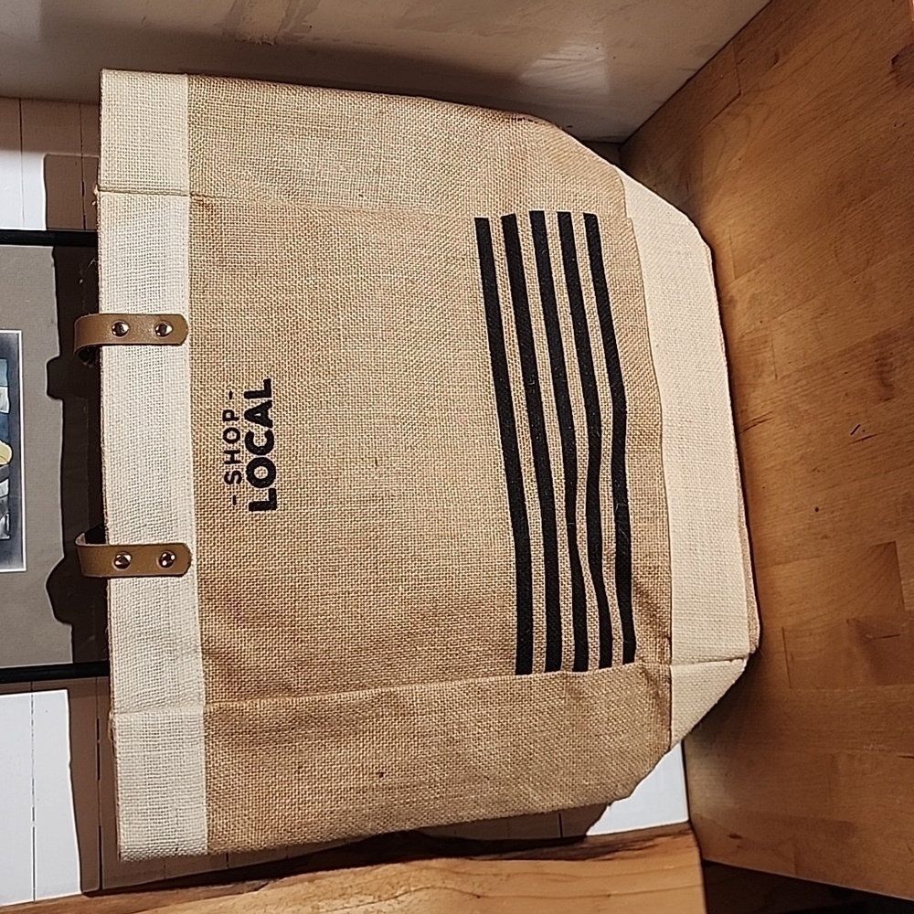 Shop Local larger tote reusable shopping bag new with tags